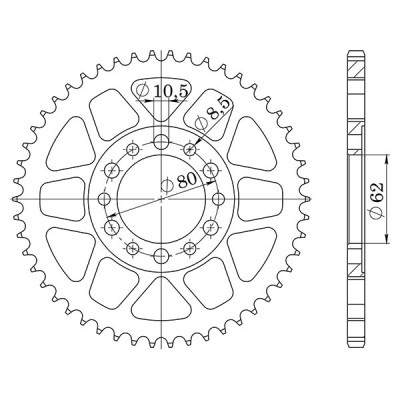 CORONA IN ACCIAIO P428 - Z44 (