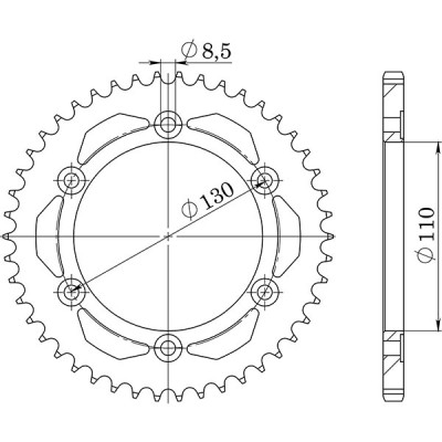 CORONA IN ACCIAIO P428 - Z46 (DIS.12216)