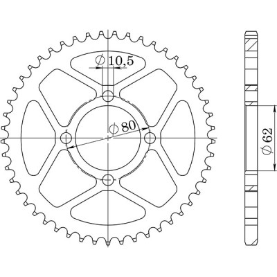 CORONA IN ACCIAIO P428 - Z49 (DIS.12224)