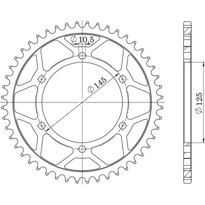 CORONA IN ACCIAIO P520 - Z45 (DIS.12305)