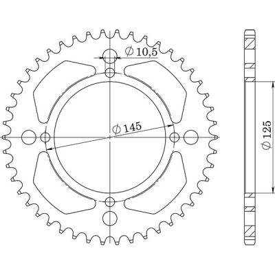 CORONA IN ACCIAIO P520 - Z40 (DIS.12505)