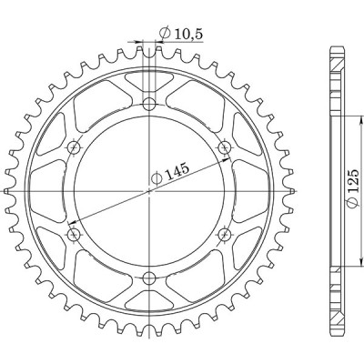 CORONA IN ACCIAIO P530 - Z44 (DIS.12601)