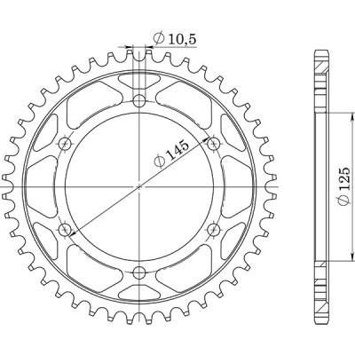 CORONA IN ACCIAIO P525 - Z42 (DIS.12603)