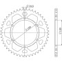 CORONA IN ACCIAIO P525 - Z46 (DIS.12606)