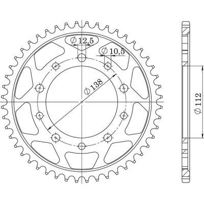 CORONA IN ACCIAIO P530 - Z48 (DIS.12607)