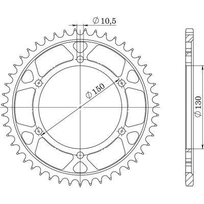 CORONA IN ACCIAIO P532 - Z43 (DIS.12802)