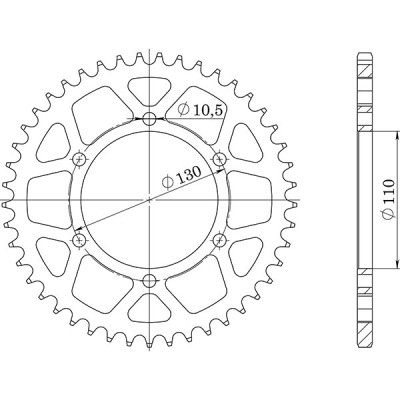 CORONA IN ACCIAIO P525 - Z43 (DIS.12810)