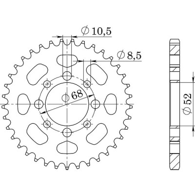 CORONA IN ACCIAIO P420 - Z33 (DIS.14100)