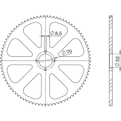 CORONA IN ACCIAIO P428 - Z39 (DIS.14101)