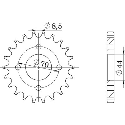 CORONA IN ACCIAIO P520 - Z22 (DIS.14110)