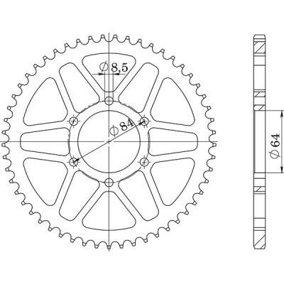 CORONA IN ACCIAIO P428 - Z47 (DIS.14200)