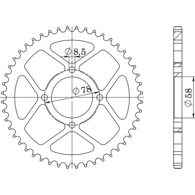 CORONA IN ACCIAIO P428 - Z41 (DIS.14201)