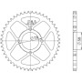 CORONA IN ACCIAIO P428 - Z41 (DIS.14201)