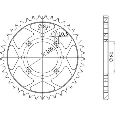 CORONA IN ACCIAIO P520 - Z37 (DIS.14302)