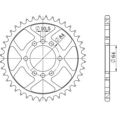 CORONA IN ACCIAIO P520 - Z40 (DIS.14310)