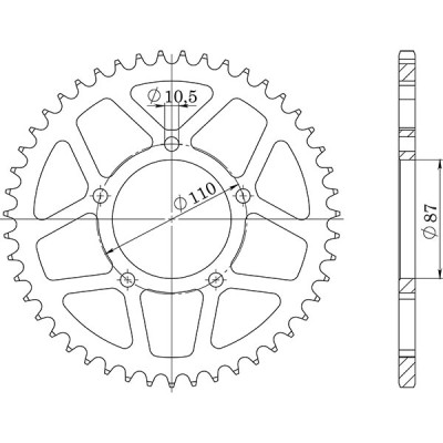 CORONA IN ACCIAIO P530 - Z42 (DIS.14601)