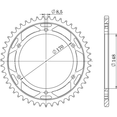 CORONA IN ACCIAIO P525 - Z47 (DIS.14603)