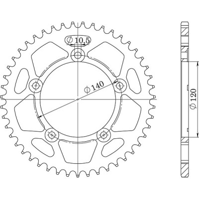 CORONA IN ACCIAIO P525 - Z45 (DIS.14604)