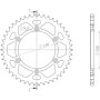 CORONA IN ALLUMINIO P520 - Z48 (DIS.15203) Articolo Sostitutivo: 541520348SPX