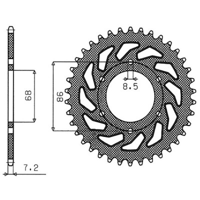 CORONA IN ACCIAIO P428 - Z36 (DIS.16201)