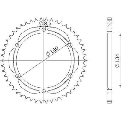 CORONA IN ACCIAIO P428 - Z48 (DIS.16203)