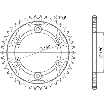 CORONA IN ACCIAIO P520 - Z42 (DIS.16404)