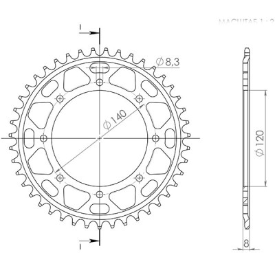 CORONA IN ACCIAIO P520 - Z43 (DIS.16501)