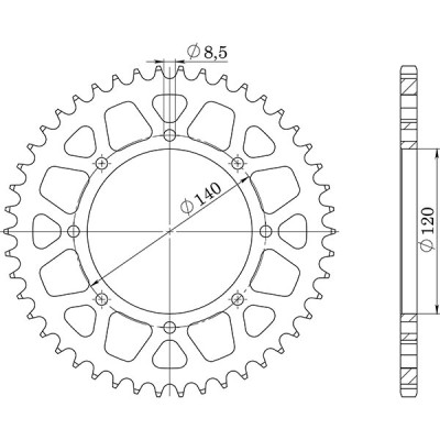 CORONA IN ACCIAIO P520 - Z38 (DIS.16600)