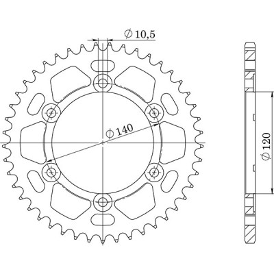 CORONA IN ACCIAIO P530 - Z40 (DIS.16603)