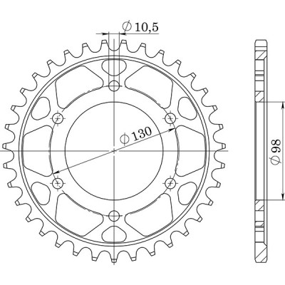 CORONA IN ACCIAIO P630 - Z35 (DIS.16700)