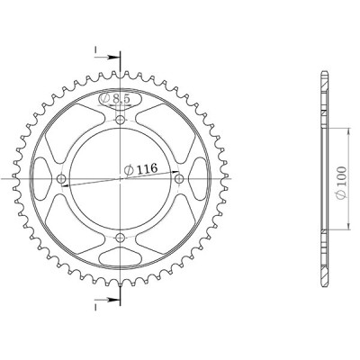 CORONA IN ACCIAIO P428 - Z51 (DIS.17005)