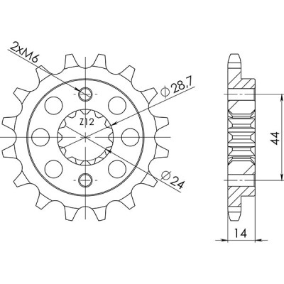 PIGNONE P525 - Z16 (DIS.20606)