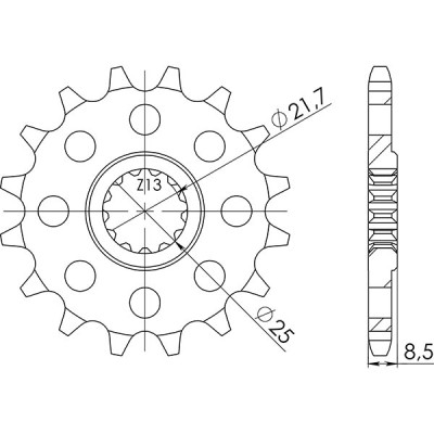 PIGNONE P525 - Z17 (DIS.24603)