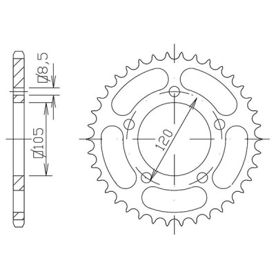 CORONA IN ACCIAIO P415 - Z45 (