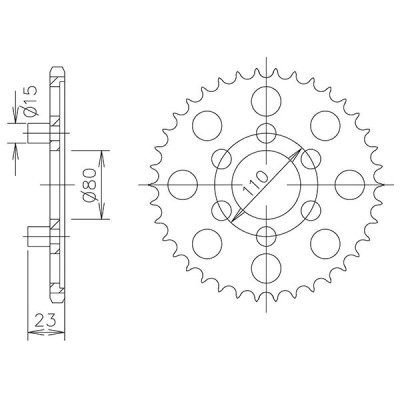 CORONA IN ACCIAIO P520 - Z36 (DIS.35200)