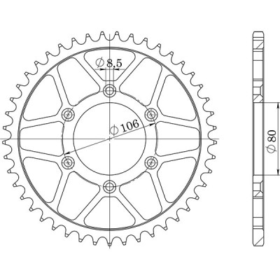 CORONA IN ACCIAIO P520 - Z45 (DIS.35204)