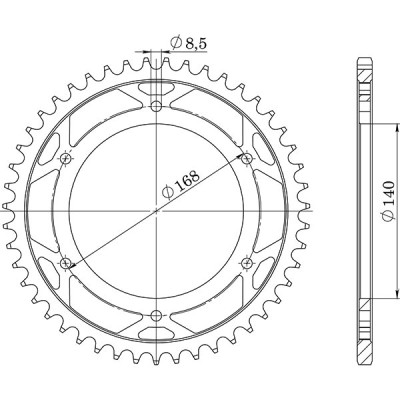 CORONA IN ACCIAIO P525 - Z41 (DIS.35305)