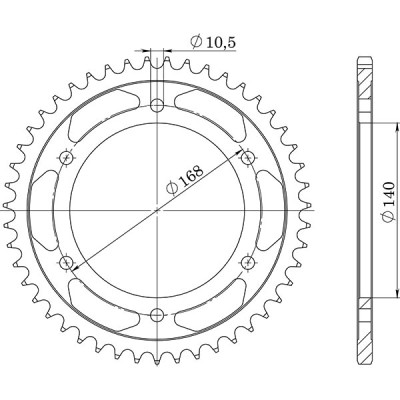 CORONA IN ACCIAIO P525 - Z41 (DIS.35308)