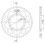 CORONA IN ALLUMINIO P525 - Z40 (DIS.36800)