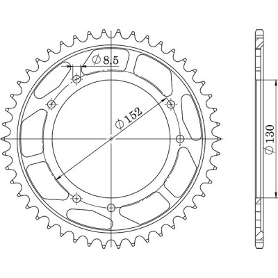 CORONA IN ACCIAIO P530 - Z46 (DIS.44601)