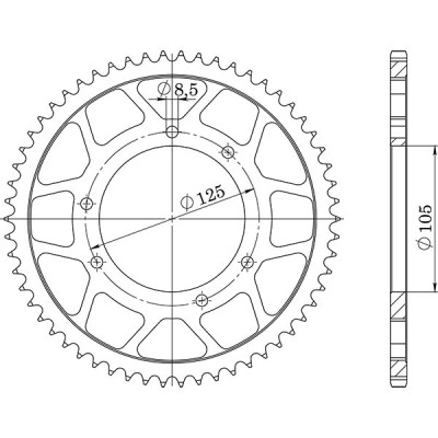 CORONA IN ACCIAIO P420 - Z48 (DIS.47103)