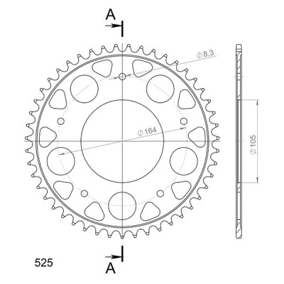 CORONA IN ACCIAIO P525 - Z47 (DIS.56800)