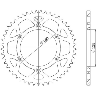 CORONA IN ACCIAIO P520 - Z38 (DIS.71304)