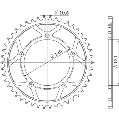 CORONA IN ACCIAIO P530 - Z40 (DIS.86603)