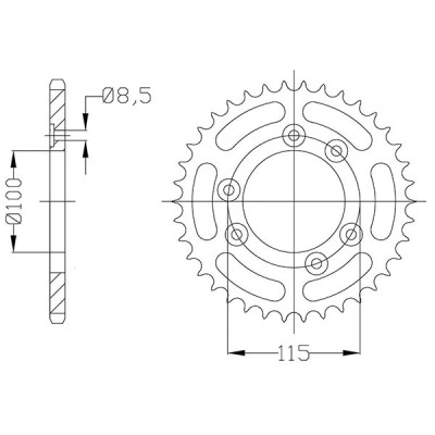 CORONA IN ACCIAIO P420 - Z51 (DIS.92115)