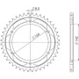 CORONA IN ACCIAIO P525 - Z44 (DIS.92500)