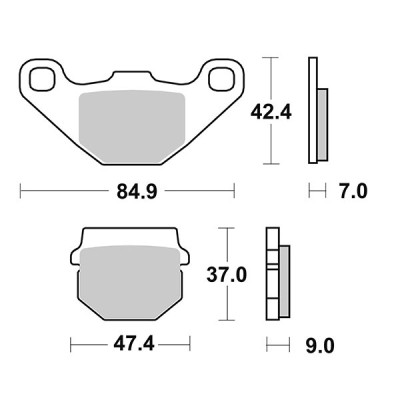 PASTIGLIE FRENO SBS 101HM