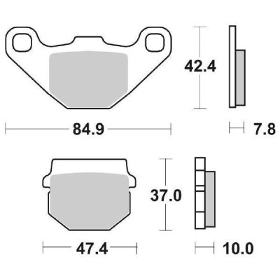 PASTIGLIE FRENO SBS 102HF