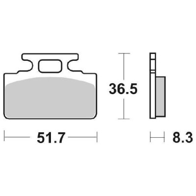 PASTIGLIE FRENO SBS 110HF