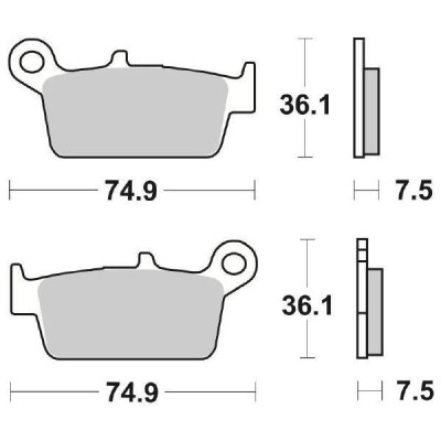 PASTIGLIE FRENO SBS 116HF